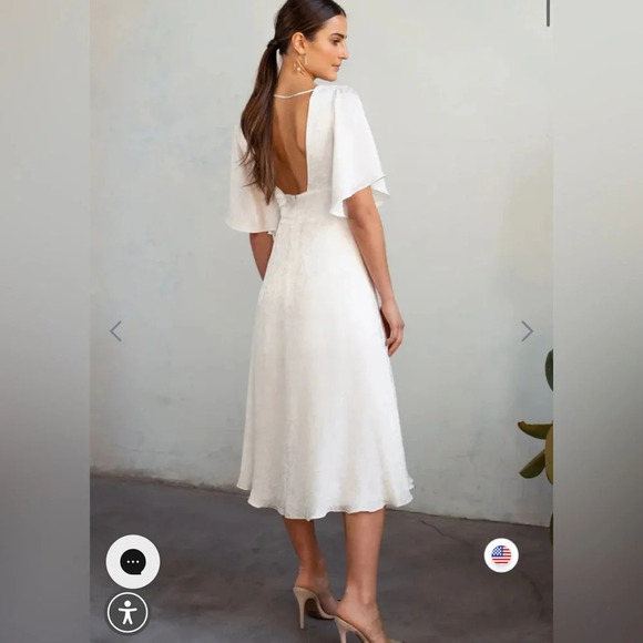 Jenny Yoo Lucinda White Dress - Picture 3 of 6